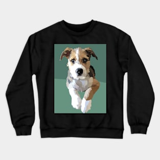 Terrier beagle cute dog 2 Crewneck Sweatshirt